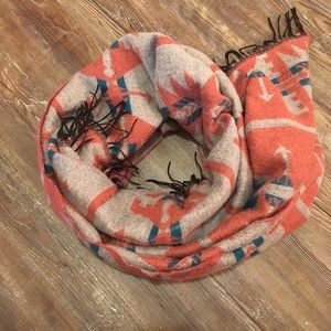 Reversible tribal print scarf